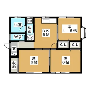 宮城県名取市大手町5【一戸建】の間取り