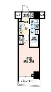 プレール・ドゥーク中板橋【8階】の間取り