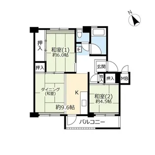 UR武里【5階】の間取り