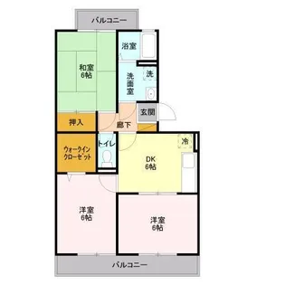 ランドウィン五番館【1階】の間取り