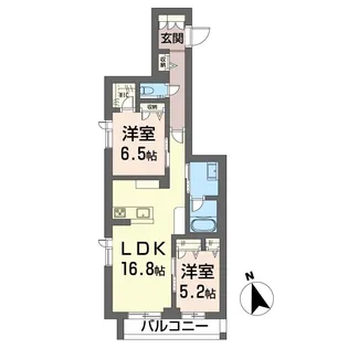 グランエスポア早稲田【2階】の間取り