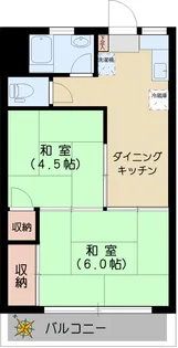 美津穂マンション【2階】の間取り