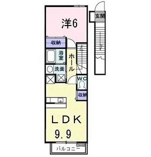 フィオーレB【2階】の間取り