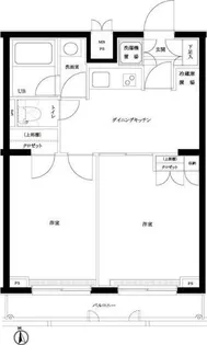 ルーブル中野坂上弐番館【4階】の間取り