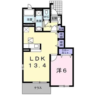 マンダリン ダック A【1階】の間取り