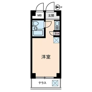 アムス堀ノ内A棟【3階】の間取り