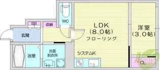 シルバーフォレスト【1階】の間取り