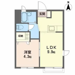 カトレア・ハウス N【2階】の間取り