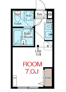 神奈川県横浜市神奈川区大口仲町【アパート】の間取り