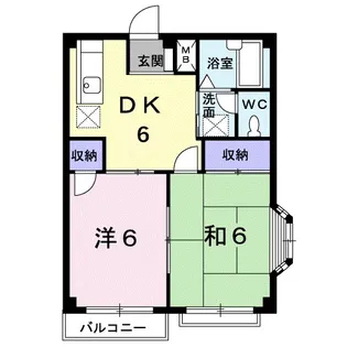茨城県稲敷郡阿見町大字廻戸【アパート】の間取り