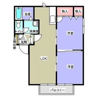 パークサイドウエノ【2階】の間取り