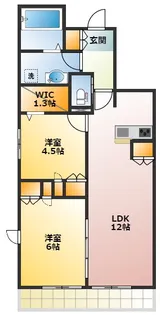 カメーリエ【1階】の間取り