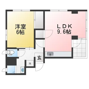 サンケーコーポ小宮【1階】の間取り