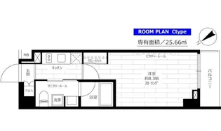 ステージグランデ茅場町【4階】の間取り