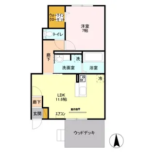 ホープライト A【1階】の間取り