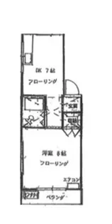 ホワイトコーポ【1階】の間取り