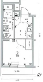 スカイコート蒲田弐番館【5階】の間取り