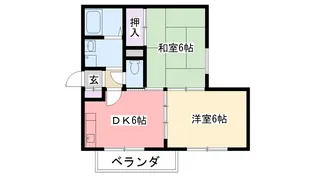 メゾン上甲子園【2階】の間取り