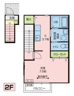 ノーチェ B棟【2階】の間取り