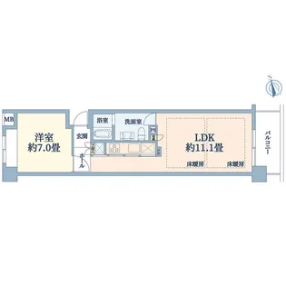 二子玉川園パーク・ホームズ【4階】の間取り