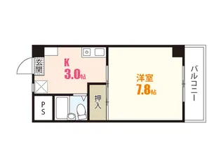 ドゥエリングビル【4階】の間取り