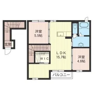 シス・シャンブル【2階】の間取り