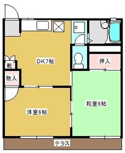 スクエア津田沼I【1階】の間取り