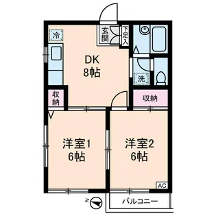 ハイムけやき【2階】の間取り