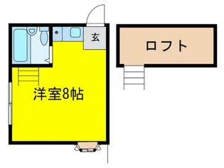 パレス甲東園【1階】の間取り