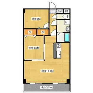 サンハイツ松井【2階】の間取り