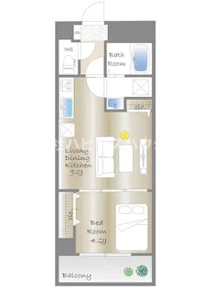 LEVICIA BLDG.II(レヴィシアビルディングツー)【3階】の間取り