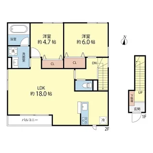 LIV SANNO【2階】の間取り