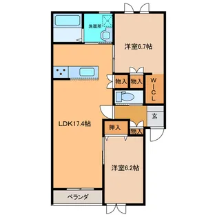 BK-1【1階】の間取り
