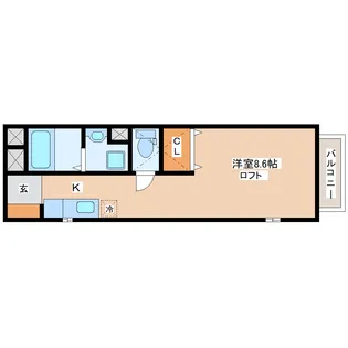 ポルックスハイム【2階】の間取り