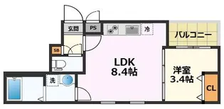 CHERIM志賀本通VAGUE【3階】の間取り