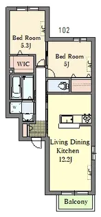 レジデンススイート三軒茶屋【1階】の間取り