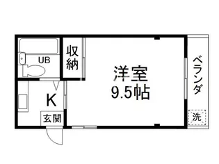 ハイツタケウチ【1階】の間取り