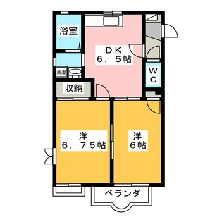 グロリオサB【2階】の間取り