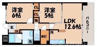 チャム【2階】の間取り