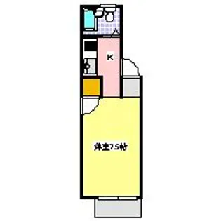 ありのみハイツ【1階】の間取り