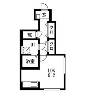 Grandir城北(グランディール)【1階】の間取り