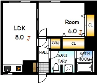 ニューホライズン松本【4階】の間取り