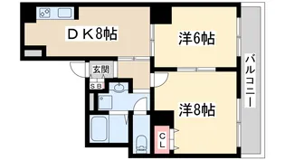 JMRレジデンス新大阪【4階】の間取り