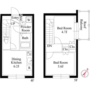 アバンティア初台【4階】の間取り