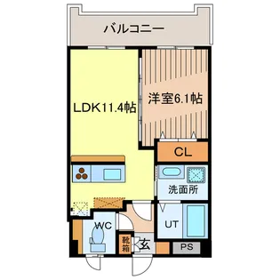 フォルシア与那原【3階】の間取り
