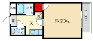 プランドール牧野駅前【4階】の間取り