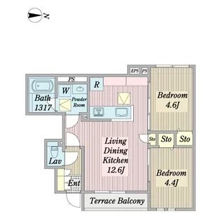 アイザック糀谷【1階】の間取り