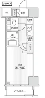 レジディア笹塚II【4階】の間取り