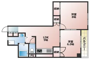 グリシーヌ静徳【3階】の間取り