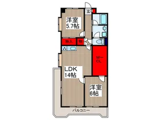 グランメ-ル戸田【4階】の間取り